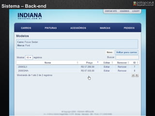Sistema – Back-end
 