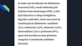 ANALFABETISMO FUNCIONAL