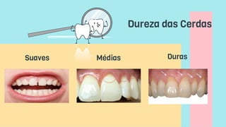 Dureza das Cerdas
Médias
Suaves Duras
 