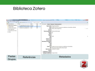 Biblioteca Zotero
Pastas
Grupos
MetadadosReferências
 