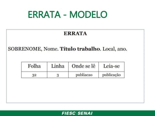 ERRATA - MODELO
 