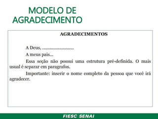 MODELO DE
AGRADECIMENTO
 