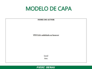 MODELO DE CAPA
 