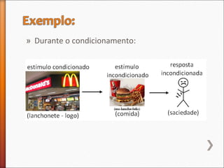 » Durante o condicionamento:
 