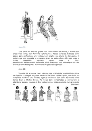 A historia da moda