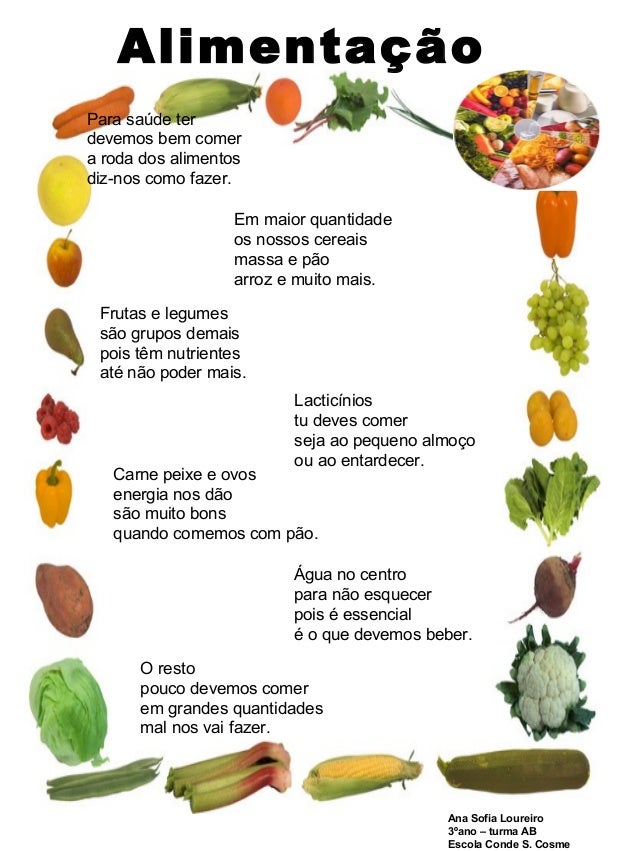 Trabalho alimentação sofia 1