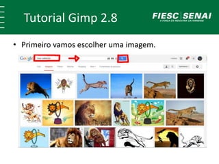 Tutorial Gimp 2.8 
• Primeiro vamos escolher uma imagem. 
 