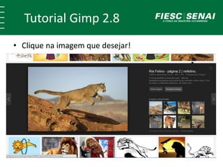 Tutorial Gimp 2.8 
• Clique na imagem que desejar! 
 
