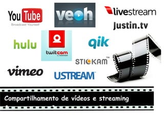 Compartilhamento de vídeos e streaming
 