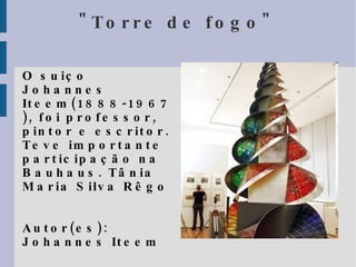 Chaleira Marianne Brandt foi uma das poucas mulheres que conseguiram produzir na Bauhaus. O seu talento, em design de metais, criando cinzeiros, luminárias, jogos de chá e café lhe deu notoriedade e reconhecimento de todos os mestres da Bauhaus. A chaleira se transformou em um símbolo da Escola. Leonio Matos Gomes.  