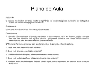 Plano de Aula Introdução  