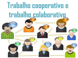 Trabalho cooperativo e
 trabalho colaborativo
 