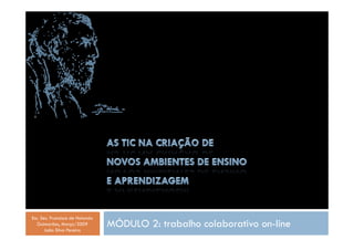 Esc. Sec. Francisco de Holanda
                                 MÓDULO 2: trabalho colaborativo on-line
   Guimarães, Março/2009
       João Silva Pereira
 