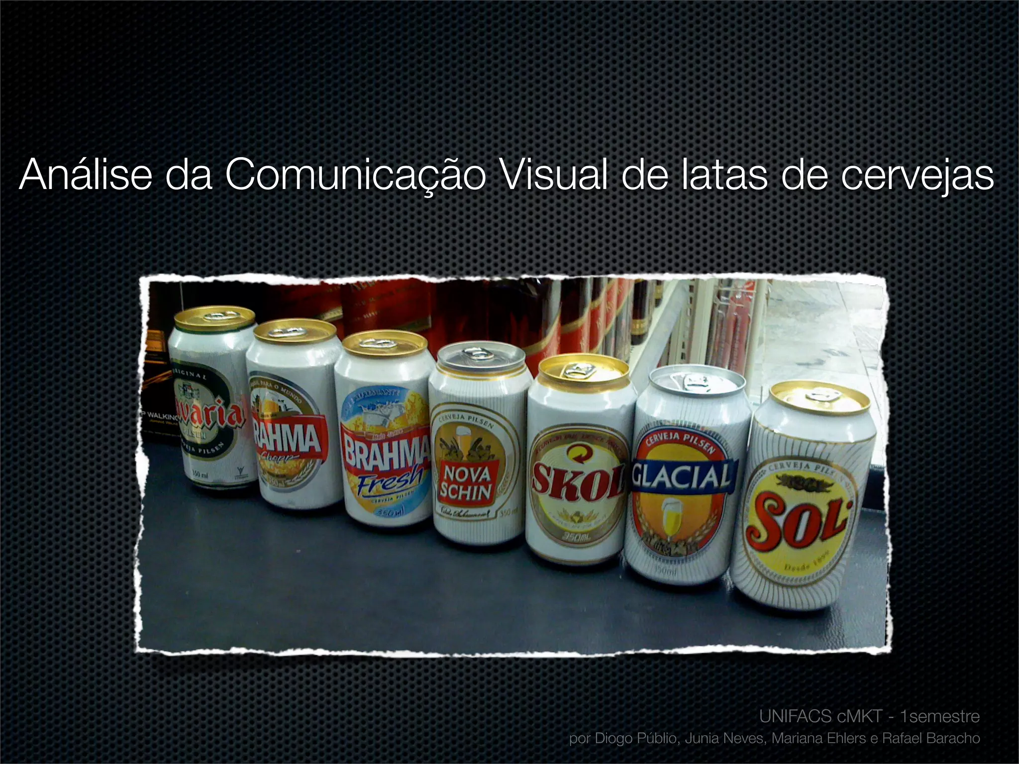 Comunicação visual da Latas de Cerveja