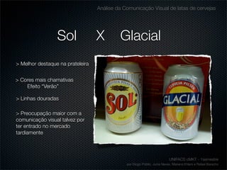 Comunicação visual da Latas de Cerveja