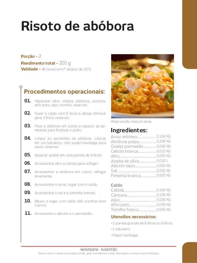 Livro de receitas Gastronomia Hospitalar