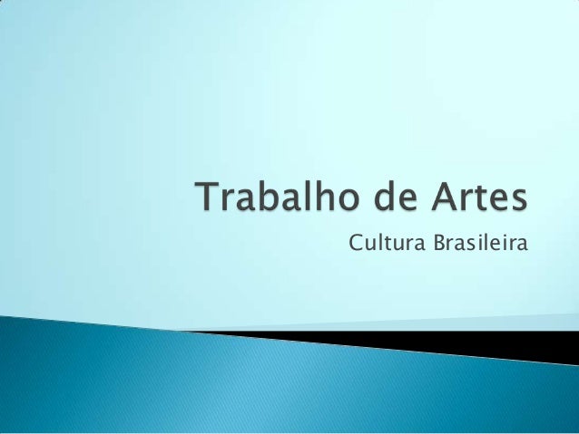 Trabalho curso arte
