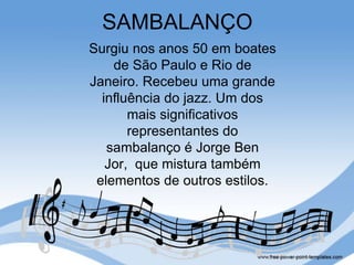 Gêneros musicais - Samba