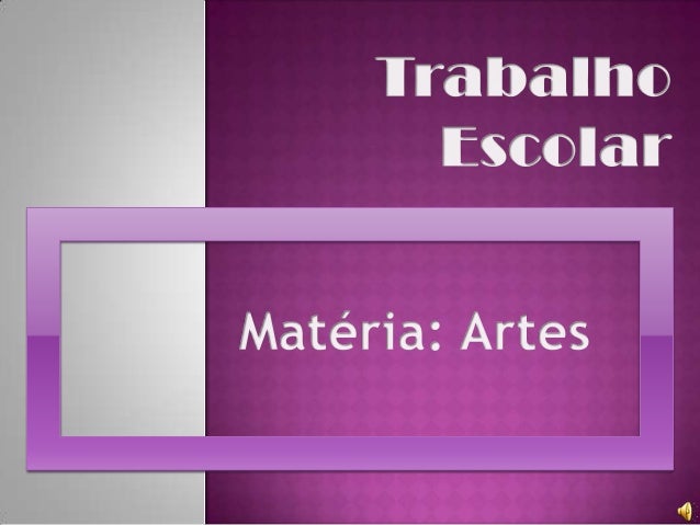 Trabalho curso arte