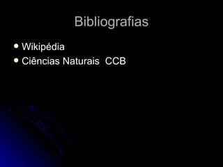 Bibliografias Wikipédia Ciências Naturais  CCB 