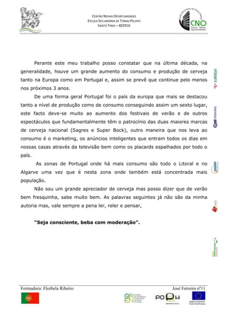 Trabalho de cerveja estatística