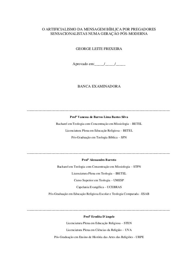 Monografia de teologia