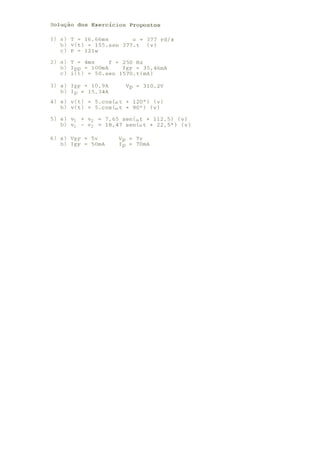 Trabalho de corrente alternada