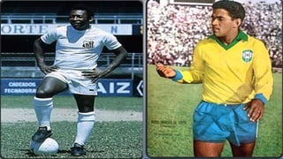 Edson Arantes do Nascimento KBE,
conhecido como Pelé (Três
Corações, 23 de outubro de 1940,
um ex-futebolista brasileiro que
atuava como Meia-Atacante,
considerado o maior futebolista da
história
No Brasil, Pelé é saudado como um
herói nacional por suas realizações e
contribuições ao futebol.
Manuel Francisco dos Santos,
o Mané Garrincha ou
simplesmente Garrincha (Magé, 28
de outubro de 1933 — Rio de
Janeiro, 20 de janeiro de 1983) foi
um futebolistabrasileiro que se
notabilizou por
seus dribles desconcertantes apesar
do fato de ter suas pernas tortas. É
considerado por muitos o maior
jogador de futebol de todos os
tempos e o mais célebre ponta-
direita da história do futebol.
 