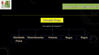 “são aspetos do desporto:”
 