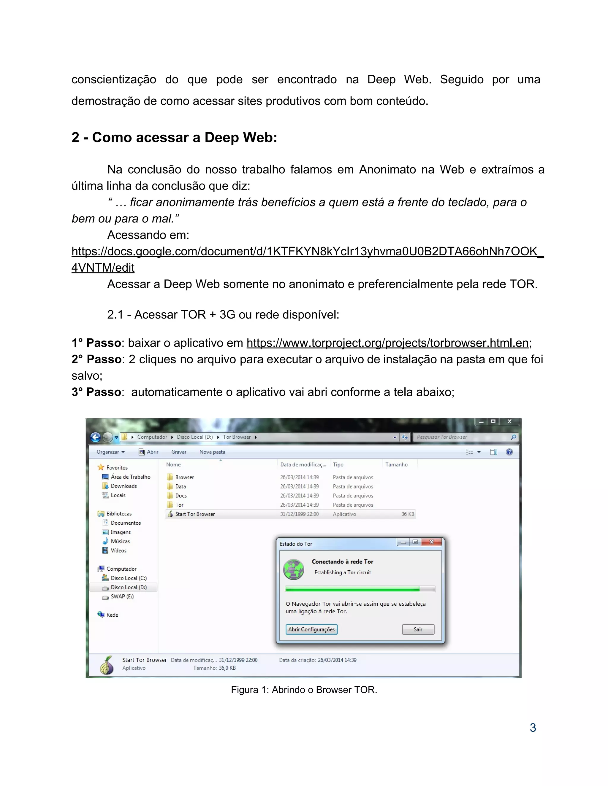 Trabalho deep web_tutorial | PDF