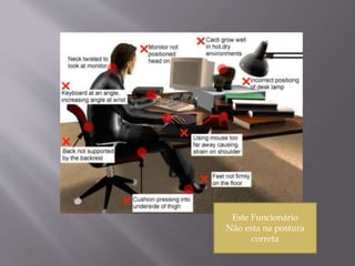 Este Funcionário
Não esta na postura
correta
 