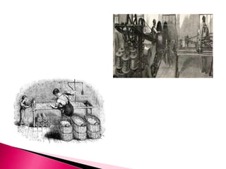 O trabalho que antes era somente manual passou a ser feito por máquinas, o que gerou uma maior produção em menor tempo.