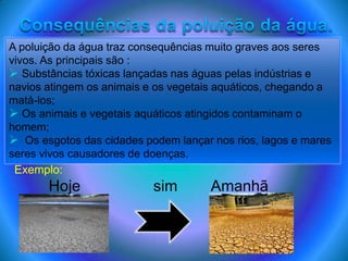 Sobrexploração e poluição da água doce