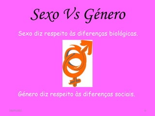 Sexo Vs Género
Sexo diz respeito às diferenças biológicas.
Género diz respeito às diferenças sociais.
29/07/2022 4
 