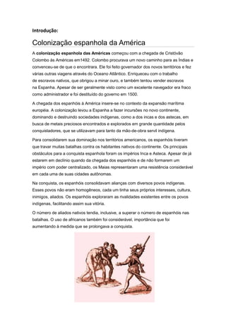 Trabalho de história