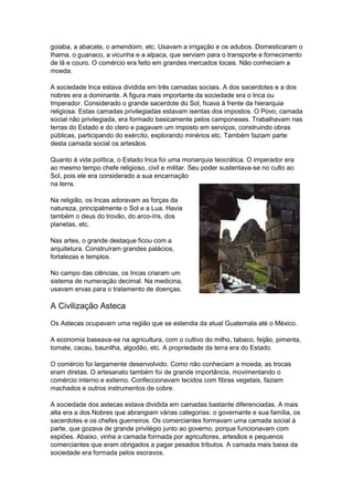 Trabalho de história