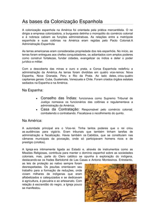 Trabalho de história