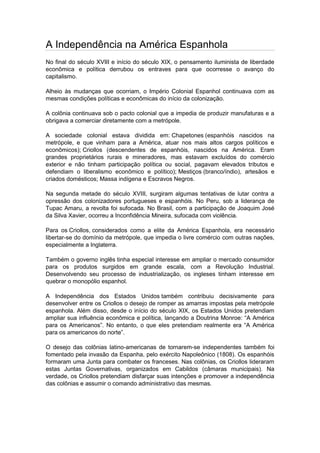 Trabalho de história