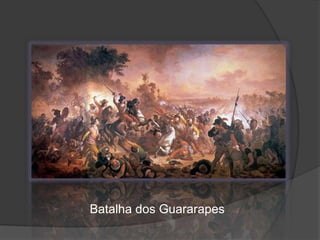 A   Insurreição Pernambuco   Os senhores de engenho, percebendo que corre o risco de perder suas propriedades e ate serem presos, começaram a unir uma rebelião visando expulsar os holandeses do nordeste.    Os conflitos, chamadas de insurreição pernambucana, ou Guerra Basílica, começou em 1645.    Além dos Lusos- brasileiros, participaram dos conflitos grupos indígenas, comandado pelo índio catequizado Antônio Felipe camarão, e soldados negros, liderados por Henrique Dias. Os holandeses foram derrotados em duas batalhas.