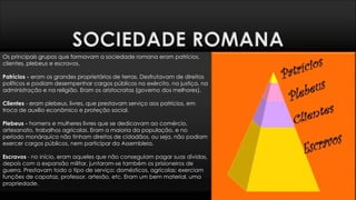 Monarquia Romana - Prof. Altair Aguilar | PPTX