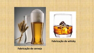 Fabricação de whisky
Fabricação de cerveja
 