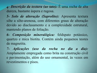 Trabalho de Mineralogia - Gnaisse | PPTX