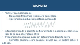 Semiologia: Cianose, tosse e dispneia | PPTX