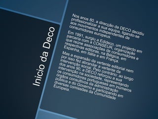 Trabalho dobre  a DECO