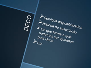 Trabalho dobre  a DECO