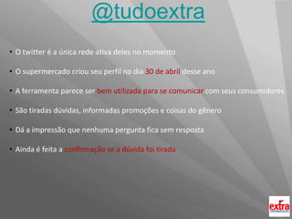 Brand Equity AtualPerfildamarcaEmpresaespecializada no varejo de produtosalimentíciosmasquetambématuacomercializandooutrostipos de produtos (Eletro, roupas, livros…)É o filhoadotivomaisvelhodaredePão de Açúcar, que agora tem a intenção de morarnuma casa própria. 