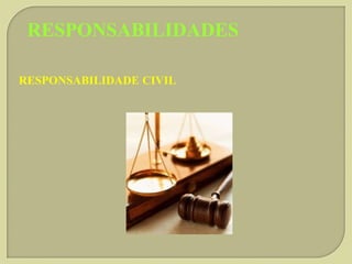 RESPONSABILIDADES
RESPONSABILIDADE CIVIL

 