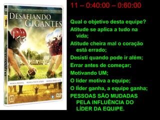 Um grupo com objetivos comunsO desafio é de fazer este grupo trabalhar como uma equipe;Cultura de produzir um resultado maior que a simples soma de contribuição individual;Os envolvidos entender a relevância da sua individualidade diante do grupo.
