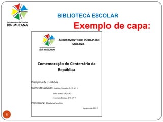 ENCADERNAÇÃOBIBLIOTECA ESCOLAR3PLANEAMENTODefine bem o tema e os objectivos Lista os pontos gerais que vais abordar (espécie de Índice)Recolhe informação (Internet, livros jornais, etc.)Organiza a informação