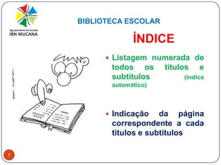 BIBLIOTECA ESCOLAR4ESTRUTURACapa
